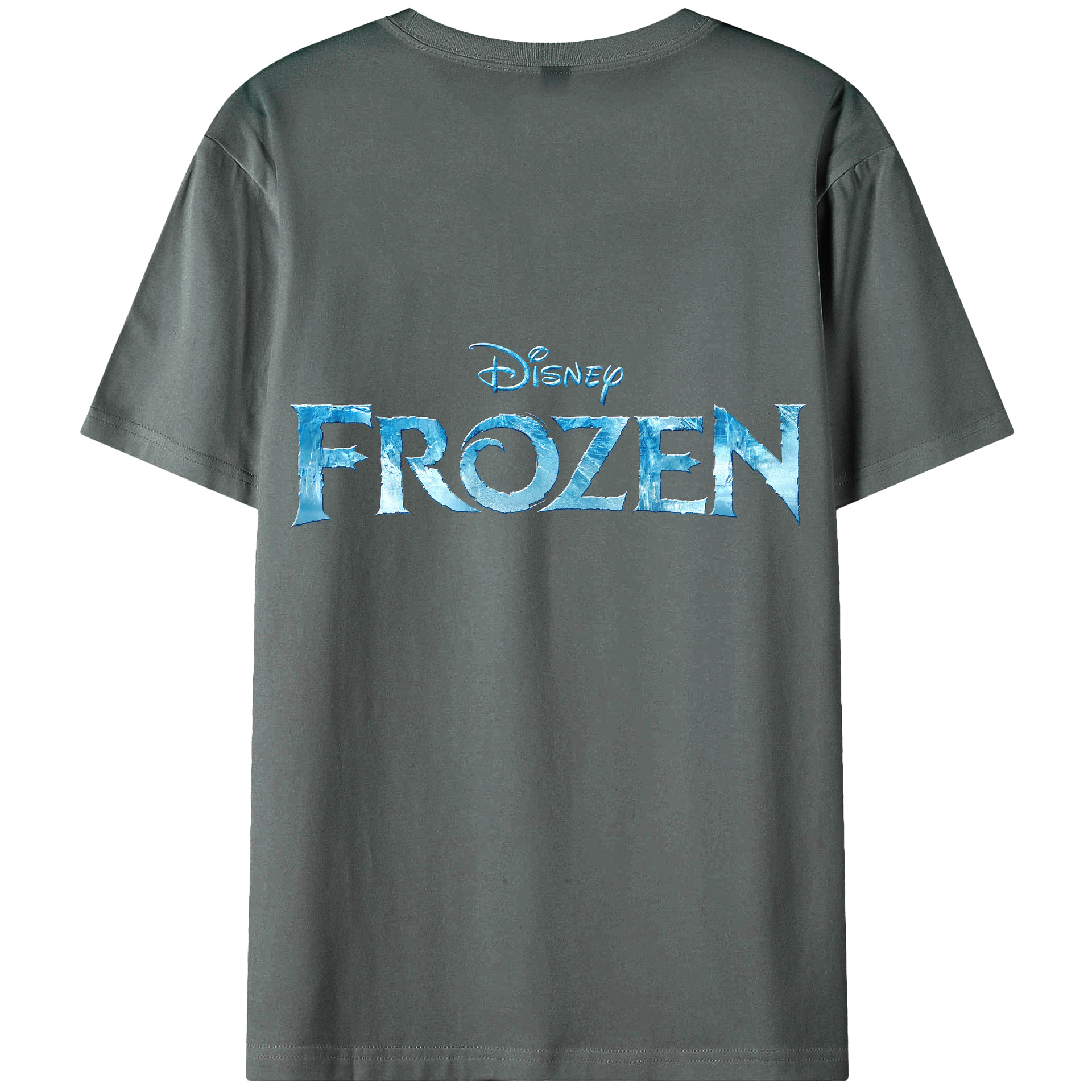（画像用） アナと雪の女王 アンナ エルサ Frozen Anna Elsa 綿100％ メンズ半袖Tシャツ（バックプリント） 通気性